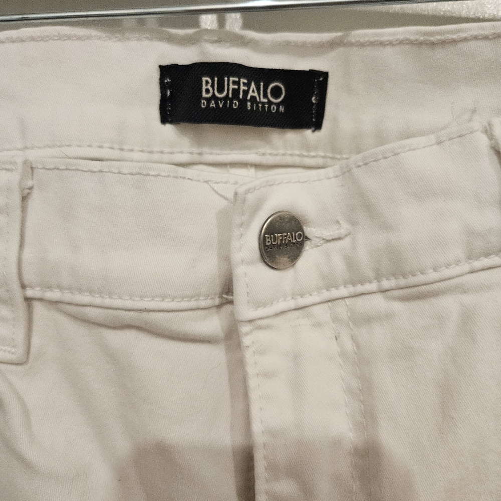 Buffalo Jeans white distressed jeans